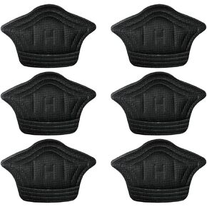 3 Pairs Heel Grips Inserts for Loose Shoes - Cushioned Heel Pads for Comfort & Blister Prevention - Non-Slip Heel Liners for Women & Men - Shoe Filler for Too Big Shoes (Black)