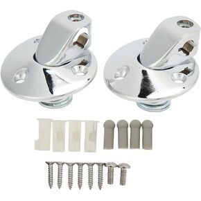 Sunvisor Support Bracket Car Sun Visor Support Brackets with Screw Bushing Chrome Plating Replacement for 1967‑1969