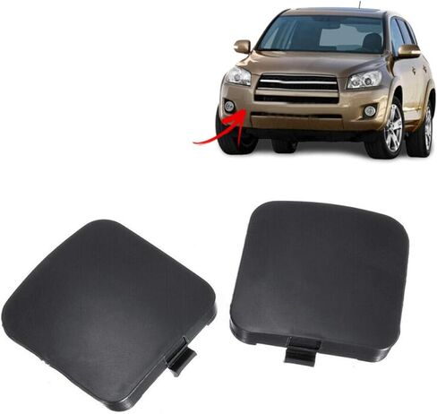 Pack of 2 Front Bumper Driver and Passenger Side Tow Hook Eye Cover Cap 2 PCS Front Left & Right Replacement for 2006 2007 RAV4 53286-42931 53285-42930 in Saudi Arabia