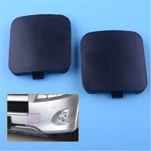 Pack of 2 Front Bumper Driver and Passenger Side Tow Hook Eye Cover Cap 2 PCS Front Left & Right Replacement for 2006 2007 RAV4 53286-42931 53285-42930 in Saudi Arabia