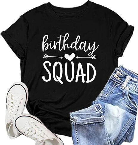 Birthday Shirts for Women It's My Birthday Shirt Birthday Party Squad Tee Top in Kuwait
