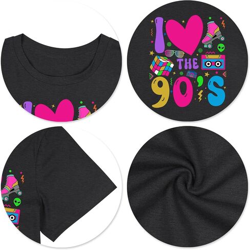 90s Shirt for Women: I Love The 90s Shirt Graphic Vintage Tees 90's Neon Party Outfits Tops in Kuwait