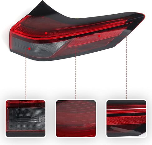 Huray Right LED Outer Tail Light Fit for Nissan Rogue 2021-2024, RH Taillight Tail lamp Rear Brake Lamp Assembly OE Style Replacement for NI2805122 265506RR0A Passenger Side in Saudi Arabia