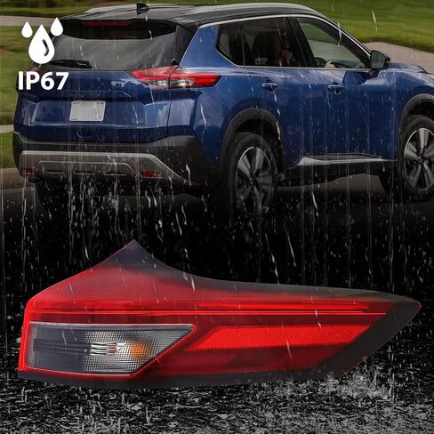 Huray Right LED Outer Tail Light Fit for Nissan Rogue 2021-2024, RH Taillight Tail lamp Rear Brake Lamp Assembly OE Style Replacement for NI2805122 265506RR0A Passenger Side in Saudi Arabia