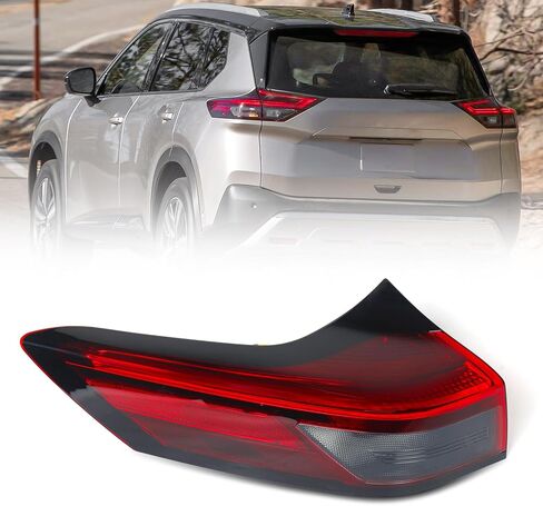 Huray Right LED Outer Tail Light Fit for Nissan Rogue 2021-2024, RH Taillight Tail lamp Rear Brake Lamp Assembly OE Style Replacement for NI2805122 265506RR0A Passenger Side in Saudi Arabia