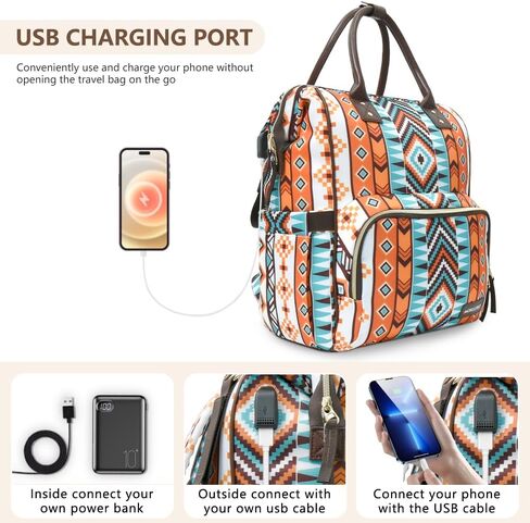 Diaper Backpack for Mom with Insulated Pockets Large Capacity Stylish Diaper Bag with Side Bottle Pockets, Pacifier Case, Stroller Straps & USB Port, Travel Essentials Big Diaper Bag in Saudi Arabia
