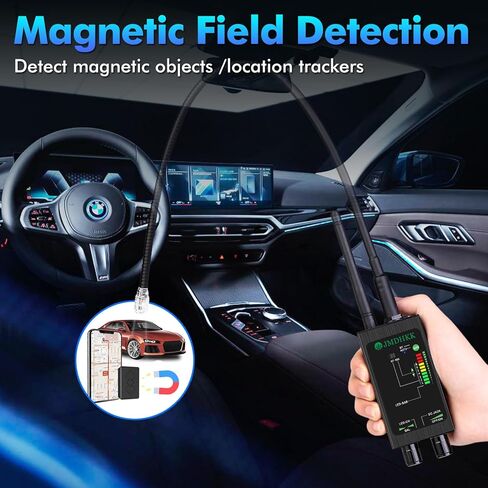 JMDHKK M8000 Hidden Camera Detector, Bug Detector,Camera Finder, Signal Detector for Hotels, Travels, Vehicles, Offices, Public Fitting Rooms (Black) in Saudi Arabia