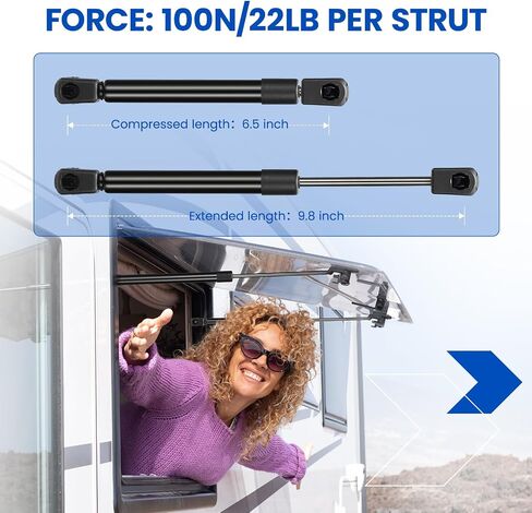 C16-20195 C1620195 17 inch 35Lb/156N Gas Struts Shock Gas Spring Lift Support for Truck Pickup Cab Canopy Door are Leer Camper Shell Window Truck Topper Rear Window RV Door,2 Pcs Set in Saudi Arabia