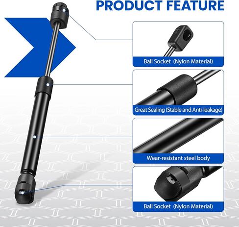 C16-20195 C1620195 17 inch 35Lb/156N Gas Struts Shock Gas Spring Lift Support for Truck Pickup Cab Canopy Door are Leer Camper Shell Window Truck Topper Rear Window RV Door,2 Pcs Set in Saudi Arabia