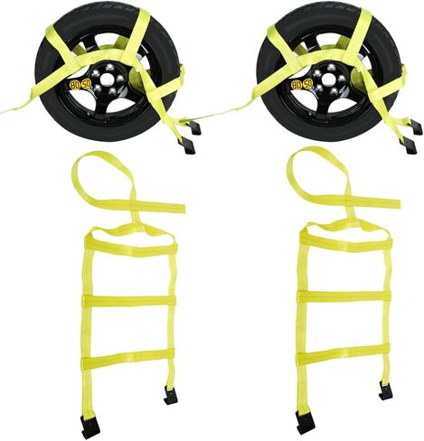 Set of 2 Tow Dolly Straps with Flat Hook,Blue Basket Strap,Fits Most 16-20" Tires Webbing Ratchet Straps… in Saudi Arabia