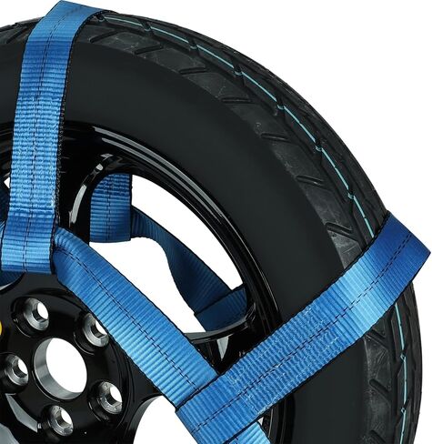 Set of 2 Tow Dolly Straps with Flat Hook,Blue Basket Strap,Fits Most 16-20" Tires Webbing Ratchet Straps… in Saudi Arabia