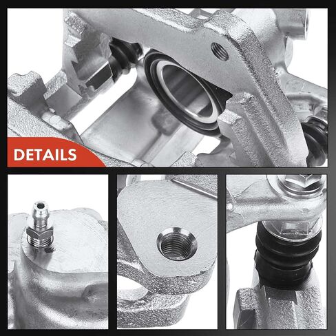 A-Premium Disc Brake Caliper Assembly with Bracket Compatible with Select Land Rover Models - LR4, For Range Rover Sport, 2010-2012, V8 5.0L, Sport Utility - Rear Right Passenger Side in Saudi Arabia