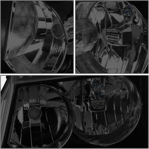 DNA MOTORING HL-OH-CSA07-CH-CL1 Pair Headlights Compatible with 07-14 Chevy Tahoe Suburban 1500/07-13 Avalanche Suburban 2500, Chrome/Clear in Saudi Arabia