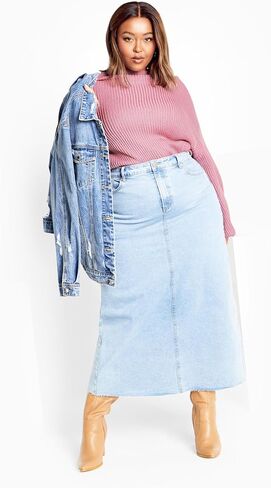 City Chic Women's Citychic Plus Size Jumper Angel SLV in Saudi Arabia