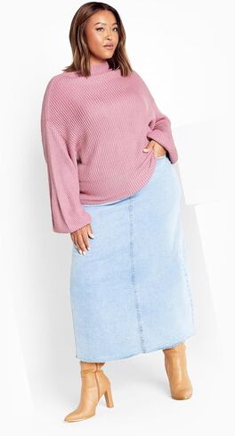 City Chic Women's Citychic Plus Size Jumper Angel SLV in Saudi Arabia