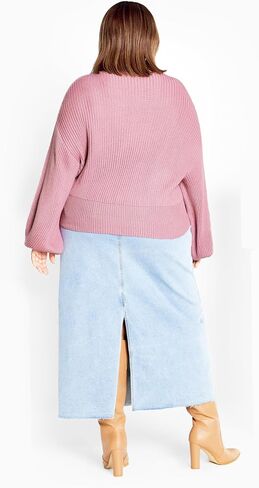 City Chic Women's Citychic Plus Size Jumper Angel SLV in Saudi Arabia