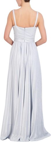 فستان BCBGMAXAZRIA نسائي بدون أكمام ورقبة على شكل حرف U مطوي in Kuwait