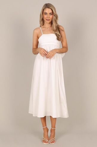 Petal & Pup Women's Alice Bow Back Midi Dress in Kuwait