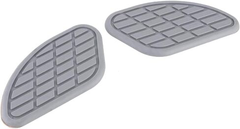 Motorcycle Fuel Tank Knee Pad, Vintage Tank Side Panels Protector Stickers Universal Gas Petrol Tank Knee Pads(Black) (Black) in Kuwait