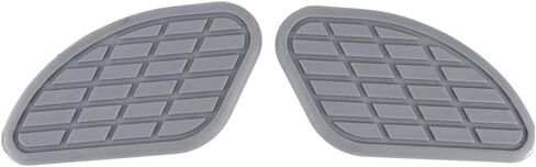 Motorcycle Fuel Tank Knee Pad, Vintage Tank Side Panels Protector Stickers Universal Gas Petrol Tank Knee Pads(Black) (Black) in Kuwait