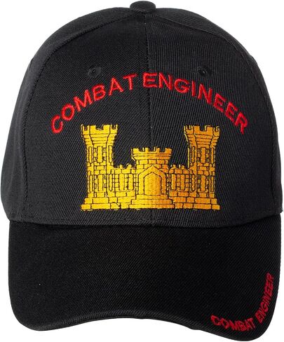 Artisan Owl Officially Licensed Combat Engineer Embroidered Baseball Cap Black in Saudi Arabia