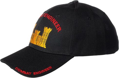Artisan Owl Officially Licensed Combat Engineer Embroidered Baseball Cap Black in Saudi Arabia