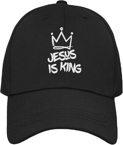 Jesus is King Crown - Christian Embroidered Adjustable Dad Hat in Kuwait