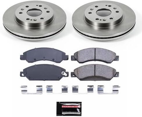 POWERSTOP KOE2067 Front Autospecialty Replacement Brake Kit Brake Rotors and Ceramic Brake Pads For Cadillac Escalade, ESV, EXT | Chevy Silverado 1500 Suburban 1500 | GMC Sierra 1500 Yukon XL 1500 in Saudi Arabia