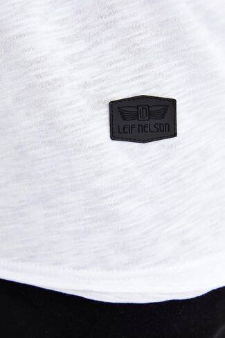 Leif Nelson Men's Oversized Long Sleeve T-shirt Sweatshirt LN6280 in Saudi Arabia
