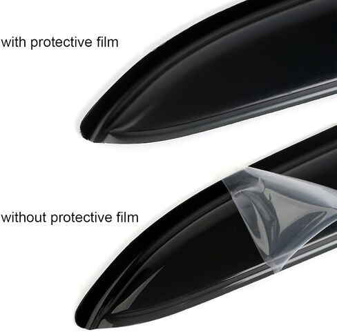 Wensdy 94228 4Pcs Outside Mount Side Window Visor Deflector Sun Rain Guard Set fit for 1992-2011 Mercury Grand Marquis (Excludes Landau Roof),98-11 Crown Vic (Short Rears),2003 Marauder in Kuwait