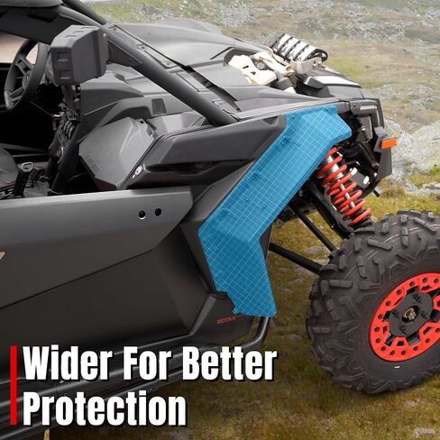 Maverick X3 Fender Flare Extensions, A & UTV PRO Extended Mud Fender Flares Front & Rear for 2017-2023 Can Am Maverick X3 & X3 Max RS Turbo R RR 2 & 4 Doors Accessories Replace # 715002973 in Saudi Arabia