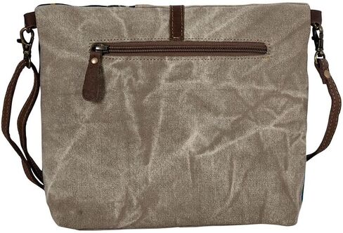 حقيبة ميرا باغ للنساء - حقيبة كتف من الجلد والقماش الغربي المُعاد تدويره مزهرة in Kuwait