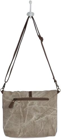 حقيبة ميرا باغ للنساء - حقيبة كتف من الجلد والقماش الغربي المُعاد تدويره مزهرة in Kuwait