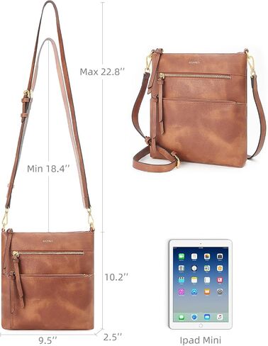 Purses for Women Crossbody Bag Trendy, Vegan Leather Crossbody Shoulder Bag Adjustable Strap, Zipper Pocket Crossbody Purse in Kuwait