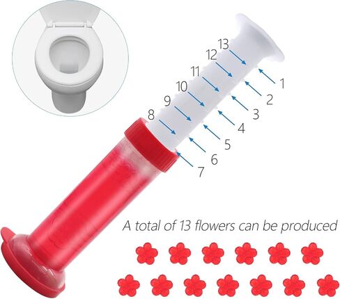 Toilet Gel Stamp 4PCS/52 Count Flower Fragrance Bathroom Toilet Gel Stamp Refills Flower Stamp Gel with Air Freshening Scent (Jasmine) in Saudi Arabia