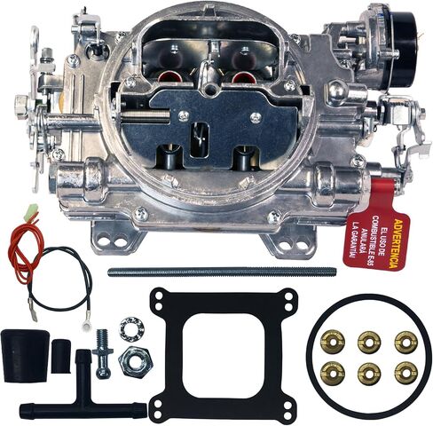 1906 AVS2 650CFM 4 Barrel Square Bore Electric Choke Annular Booster Carburetor Compatible with Chevrolet GMC 7.4L 454 engine Replacement For Edelbrock 1906 Carburetor in Saudi Arabia