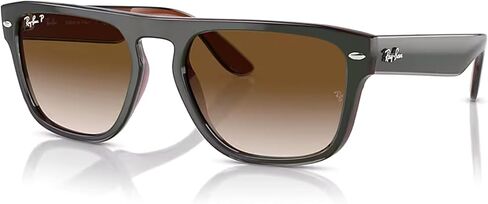 Ray-Ban RB4407 Square Sunglasses for Men for Women + BUNDLE With Designer iWear Complimentary Eyewear Kit in Saudi Arabia