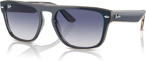 Ray-Ban RB4407 Square Sunglasses for Men for Women + BUNDLE With Designer iWear Complimentary Eyewear Kit in Saudi Arabia