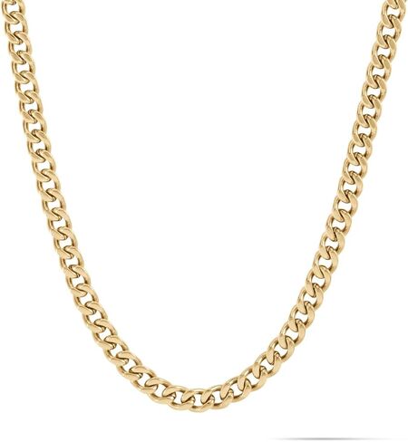 مجوهرات MVMT للرجال - إكسسوار أزياء - قلادة سلسلة من الفولاذ المطلي بالأيونات 5 مم - مطلية بالذهب in Kuwait