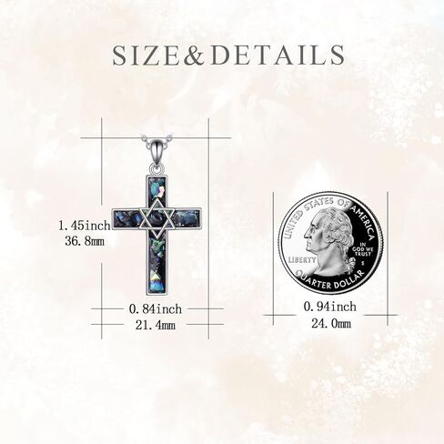 TIGER RIDER Ankh/Celtic Knot/Star of David/Heart Cross Pendant Necklace 925 Sterling Silver Religious Jewelry Gift for Men Women Christmas Birthday in Kuwait