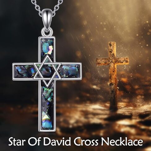 TIGER RIDER Ankh/Celtic Knot/Star of David/Heart Cross Pendant Necklace 925 Sterling Silver Religious Jewelry Gift for Men Women Christmas Birthday in Kuwait