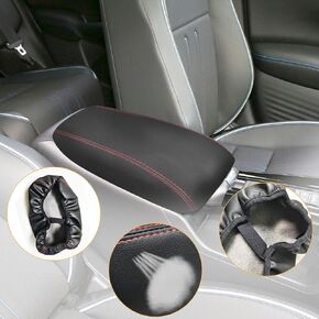Compatible with Center Console Armrest Cover for Honda HR-V 2023 2024 2025 Leather Arm Rest Storage Box Lids Cushion Protector Pad