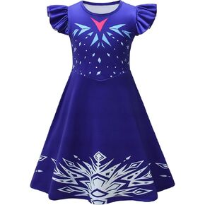 AOVCLKID Girls Princess Costume Birthday Party Dress Halloween Cosplay Outfits