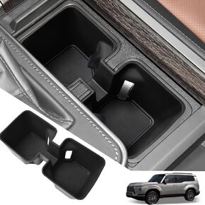Center Console Organizer Compatible with 2024 2025 Lexus GX 550 Interior Accessories GX 550 Premium/Luxury/Overtrail Middle Armrest Storage Box Insert Tray, Black (Not Fit Cool Box)