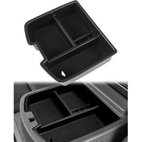 LUJUNTEC Center Console Organizer Tray 2007-2014 For GMC For Sierra For Chevy For Silverado For Tahoe For Yukon For Suburban Trucks Center Front Floor Console Vehicles Accessories Replaces 19166288