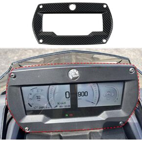 Carbon Fiber Style Center Console Meter Screen Frame Cover Trim Accessories for 2021-2023 Can-Am Spyder F3 S