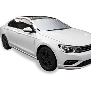 deemars Windshield Cover for Ice and Snow, Car Windshield Cover, Weatherforce 360 All-Weather Sunshade Ice Cover, Protects from Heat and Snow Comes with Anti-Theft Panels Fit for Most Cars