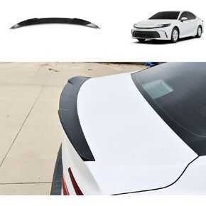 اكسسوارات السيارات المتوافقة مع تويوتا كامري 2025 2026 الخلفي سبويلر الذيل الجذع الشفاه الجناح بار ABS 1 قطعة (نمط أسود لامع)