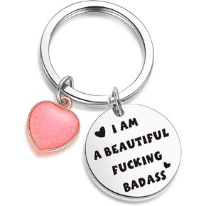 ZNOSVEI Badass Tribe Keychain Mothers Day Keychain Lady Boss Keychain Sister Gift Sibling Gift