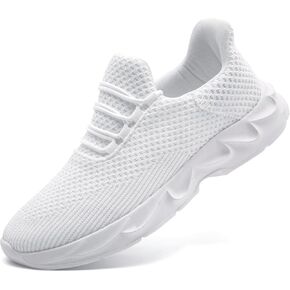 Mens Running Tennis Casual Walking Shoes Anti Slip Comfortable Lightweight Breathable Fashion Sneakers Non Slip Workout Gym Shoes for Running